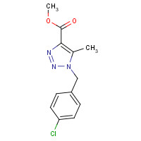 1092301-40-0 methyl 1-[(4-chlorophenyl)methyl]-5-methyltriazole-4-carboxylate chemical structure