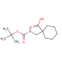 204514-23-8 1-[[(2-methylpropan-2-yl)oxycarbonylamino]methyl]cyclohexane-1-carboxylic acid chemical structure