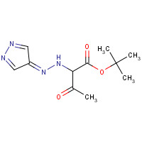 1314389-50-8 tert-butyl 3-oxo-2-(2-pyrazol-4-ylidenehydrazinyl)butanoate chemical structure