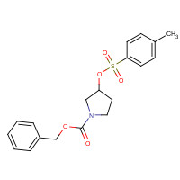 188846-98-2 benzyl 3-(4-methylphenyl)sulfonyloxypyrrolidine-1-carboxylate chemical structure