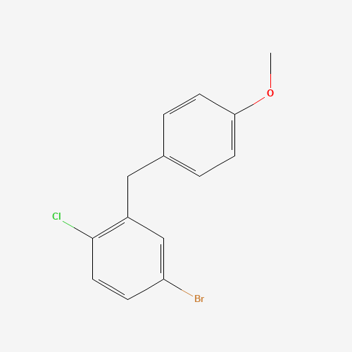 333361-51-6 4-bromo-1-chloro-2-[(4-methoxyphenyl)methyl]benzene chemical structure