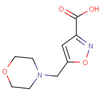 865471-45-0 5-(morpholin-4-ylmethyl)-1,2-oxazole-3-carboxylic acid chemical structure