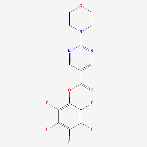 941717-05-1 (2,3,4,5,6-pentafluorophenyl) 2-morpholin-4-ylpyrimidine-5-carboxylate chemical structure