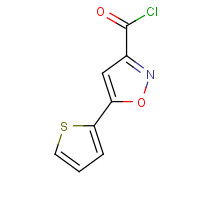 88958-34-3 5-thiophen-2-yl-1,2-oxazole-3-carbonyl chloride chemical structure