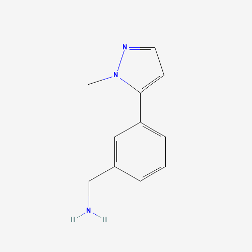 934570-45-3 [3-(2-methylpyrazol-3-yl)phenyl]methanamine chemical structure
