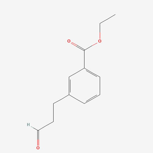 114837-81-9 ethyl 3-(3-oxopropyl)benzoate chemical structure