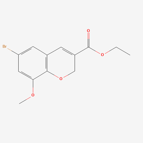 885271-21-6 ethyl 6-bromo-8-methoxy-2H-chromene-3-carboxylate chemical structure