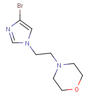 877399-20-7 4-[2-(4-bromoimidazol-1-yl)ethyl]morpholine chemical structure