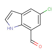 1021910-37-1 5-chloro-1H-indole-7-carbaldehyde chemical structure