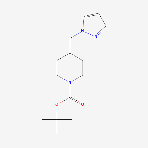 333985-83-4 tert-butyl 4-(pyrazol-1-ylmethyl)piperidine-1-carboxylate chemical structure