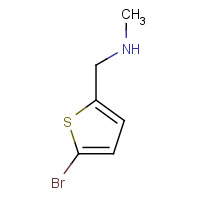 90553-43-8 1-(5-bromothiophen-2-yl)-N-methylmethanamine chemical structure