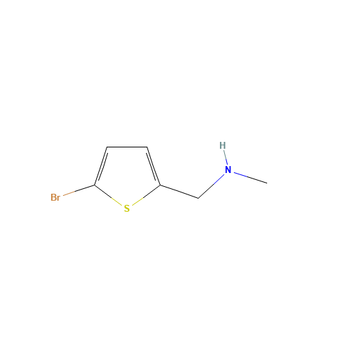 90553-43-8 1-(5-bromothiophen-2-yl)-N-methylmethanamine chemical structure