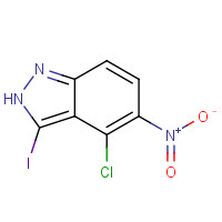 1082040-15-0 4-chloro-3-iodo-5-nitro-2H-indazole chemical structure