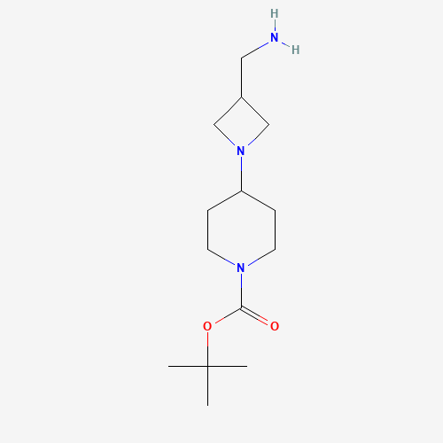 883547-17-9 tert-butyl 4-[3-(aminomethyl)azetidin-1-yl]piperidine-1-carboxylate chemical structure
