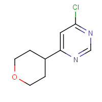 1350356-47-6 4-chloro-6-(oxan-4-yl)pyrimidine chemical structure