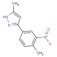 1232892-80-6 5-methyl-3-(4-methyl-3-nitrophenyl)-1H-pyrazole chemical structure