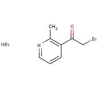 67279-27-0 2-bromo-1-(2-methylpyridin-3-yl)ethanone;hydrobromide chemical structure