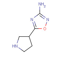 114724-78-6 5-pyrrolidin-3-yl-1,2,4-oxadiazol-3-amine chemical structure