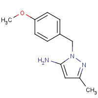 949556-61-0 2-[(4-methoxyphenyl)methyl]-5-methylpyrazol-3-amine chemical structure