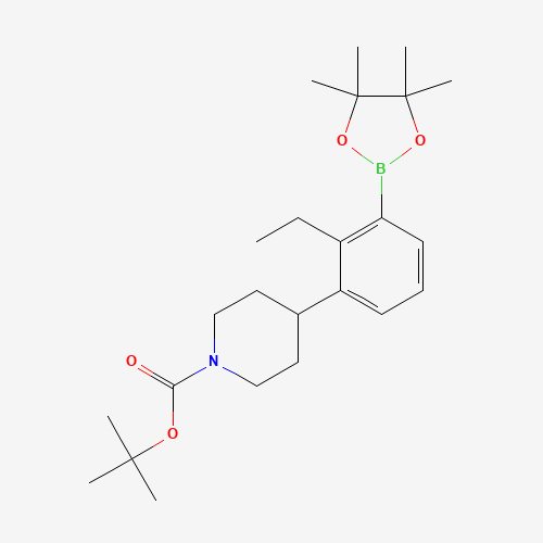 1344998-07-7 tert-butyl 4-[2-ethyl-3-(4,4,5,5-tetramethyl-1,3,2-dioxaborolan-2-yl)phenyl]piperidine-1-carboxylate chemical structure