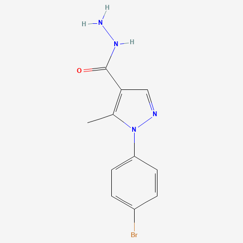 618092-50-5 1-(4-bromophenyl)-5-methylpyrazole-4-carbohydrazide chemical structure