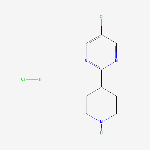 1402666-88-9 5-chloro-2-piperidin-4-ylpyrimidine;hydrochloride chemical structure