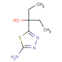 910656-40-5 3-(5-amino-1,3,4-thiadiazol-2-yl)pentan-3-ol chemical structure
