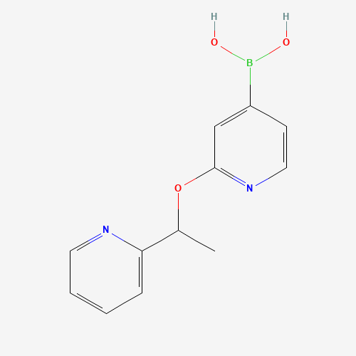1610520-38-1 [2-(1-pyridin-2-ylethoxy)pyridin-4-yl]boronic acid chemical structure