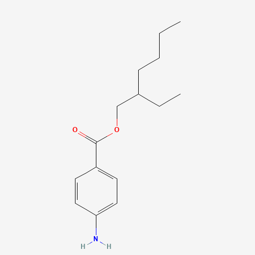 26218-04-2 2-ethylhexyl 4-aminobenzoate chemical structure