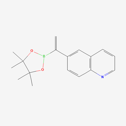 1355584-05-2 6-[1-(4,4,5,5-tetramethyl-1,3,2-dioxaborolan-2-yl)ethenyl]quinoline chemical structure