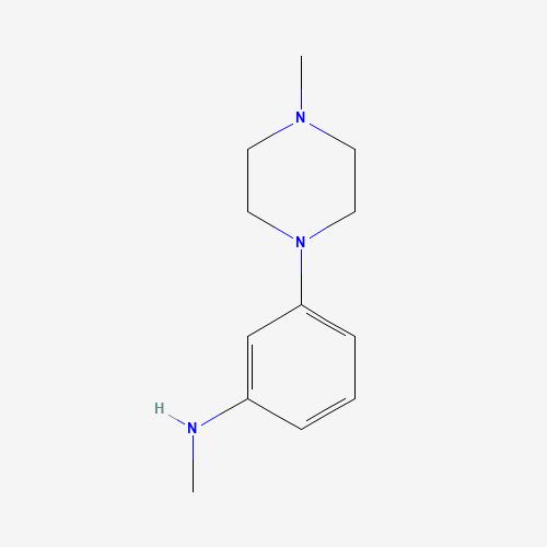1007210-84-5 N-methyl-3-(4-methylpiperazin-1-yl)aniline chemical structure