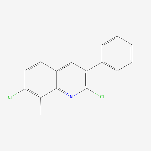 1031928-02-5 2,7-dichloro-8-methyl-3-phenylquinoline chemical structure