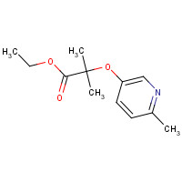 605681-86-5 ethyl 2-methyl-2-(6-methylpyridin-3-yl)oxypropanoate chemical structure