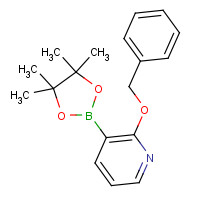 1073371-81-9 2-phenylmethoxy-3-(4,4,5,5-tetramethyl-1,3,2-dioxaborolan-2-yl)pyridine chemical structure