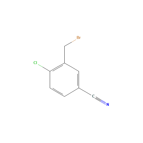 1021871-37-3 3-(bromomethyl)-4-chlorobenzonitrile chemical structure