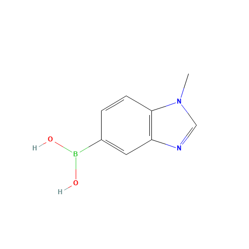 1107627-21-3 (1-methylbenzimidazol-5-yl)boronic acid chemical structure