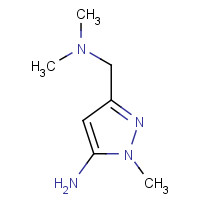 1174305-94-2 5-[(dimethylamino)methyl]-2-methylpyrazol-3-amine chemical structure