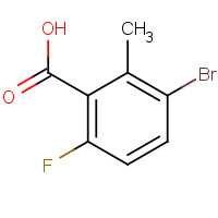 1427373-55-4 3-bromo-6-fluoro-2-methylbenzoic acid chemical structure