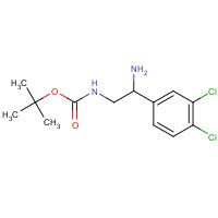1265226-01-4 tert-butyl N-[2-amino-2-(3,4-dichlorophenyl)ethyl]carbamate chemical structure