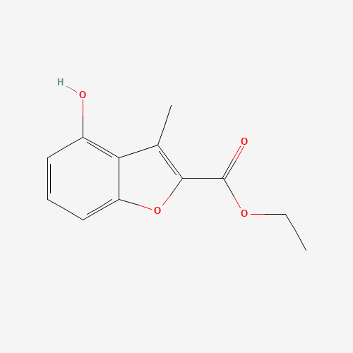 3781-69-9 ethyl 4-hydroxy-3-methyl-1-benzofuran-2-carboxylate chemical structure