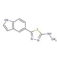1401348-88-6 5-(1H-indol-5-yl)-N-methyl-1,3,4-thiadiazol-2-amine chemical structure