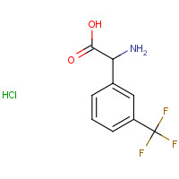 1134915-25-5 2-amino-2-[3-(trifluoromethyl)phenyl]acetic acid;hydrochloride chemical structure