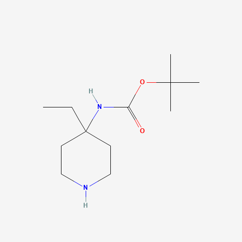 440101-15-5 tert-butyl N-(4-ethylpiperidin-4-yl)carbamate chemical structure