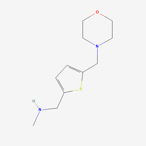 893742-71-7 N-methyl-1-[5-(morpholin-4-ylmethyl)thiophen-2-yl]methanamine chemical structure