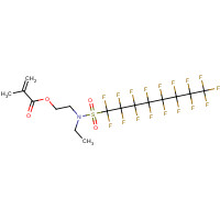 376-14-7 2-[ethyl(1,1,2,2,3,3,4,4,5,5,6,6,7,7,8,8,8-heptadecafluorooctylsulfonyl)amino]ethyl 2-methylprop-2-enoate chemical structure