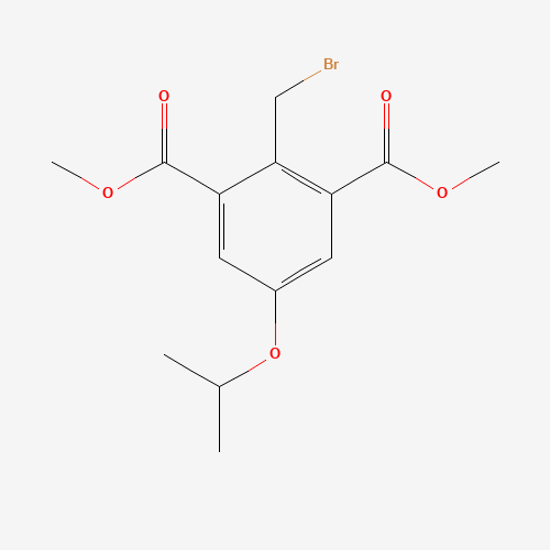 1616288-49-3 dimethyl 2-(bromomethyl)-5-propan-2-yloxybenzene-1,3-dicarboxylate chemical structure
