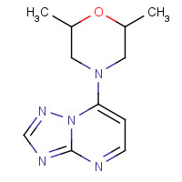 1235964-84-7 2,6-dimethyl-4-([1,2,4]triazolo[1,5-a]pyrimidin-7-yl)morpholine chemical structure
