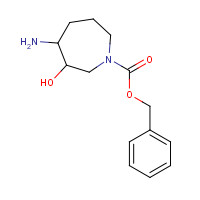 150989-61-0 benzyl 4-amino-3-hydroxyazepane-1-carboxylate chemical structure