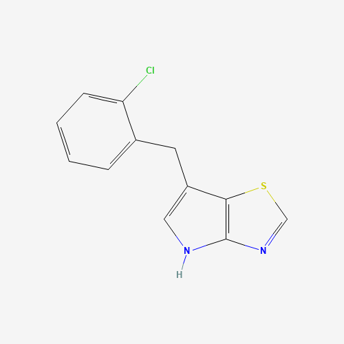 1312363-34-0 6-[(2-chlorophenyl)methyl]-4H-pyrrolo[2,3-d][1,3]thiazole chemical structure