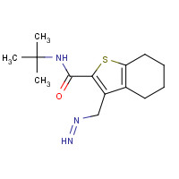 1433990-21-6 N-tert-butyl-3-(diazenylmethyl)-4,5,6,7-tetrahydro-1-benzothiophene-2-carboxamide chemical structure